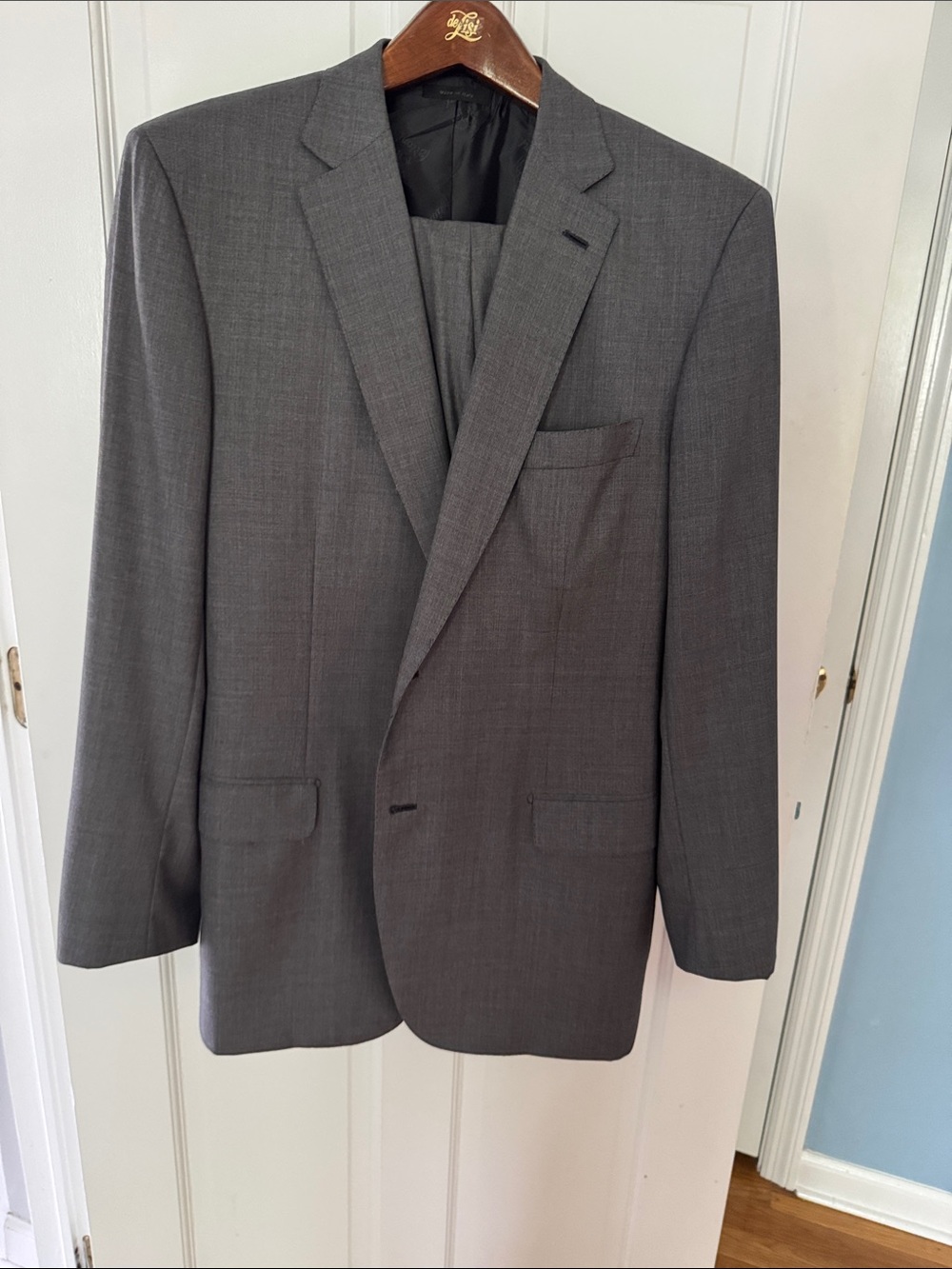 Brioni Charcoal Gray Two-Button Wool Blazer